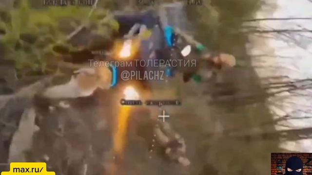 Эпичная концовка погони за ВСУшником на квадроцикле