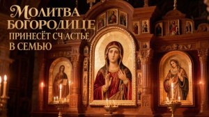 Молитва Богородице принесёт счастье в семью. Православие☦️