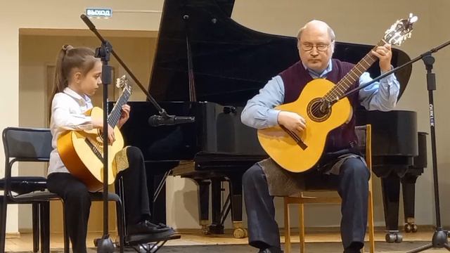 6.Демура Александра и Палий Александр Владимирович (преподаватель) - Катюша, Матвей Блантер (обработ