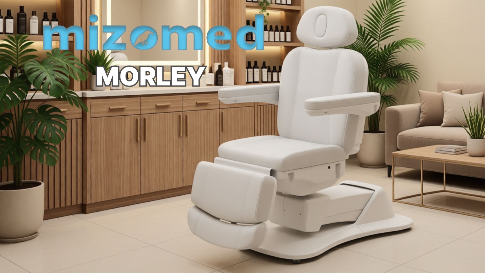 Косметологическое кресло Mizomed Morley с электроприводом, 4 мотора