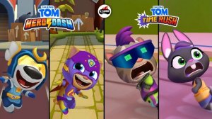 Говорящий Том бег за золотом, гонка на время, герои. Сборник. новая серия.Бегите, прыгайте и мчитесь