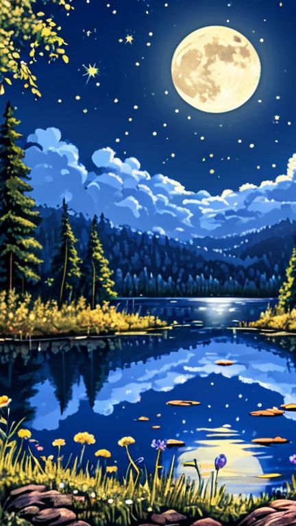 Луна у рощи одинокой... 1с АУДИО ПЕСНЯ В ДУШУ