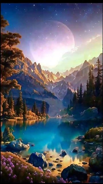 Красивый романтичный отдых на природе. Релакс #ИИ #красивый #позитивный #релакс #приятный #чудесный