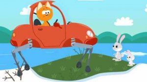 Котенок и волшебный гараж – Кузнечик 🦗 Мультфильм про машинки для детей малышей