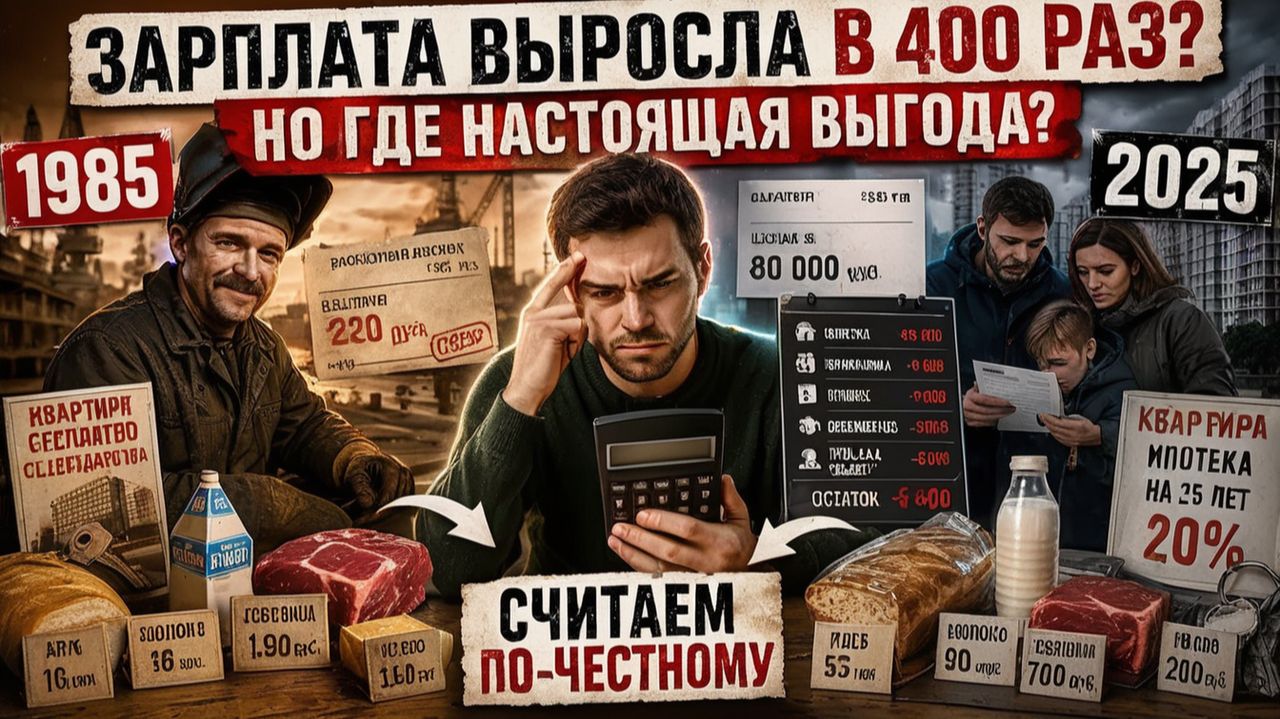 Я сравнил зарплату отца в СССР со своей в 2025-м И завис