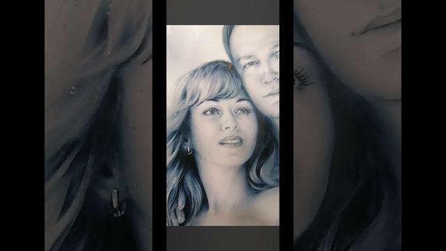 Семейный портрет. Вечная любовь.
Процесс портрета.