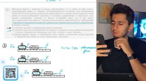 Используя брусок с крючком и нитью динамометры 1 и 2 набор из трёх грузов направляющую - 20149