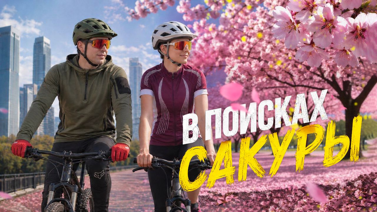  В поисках сакуры  велопоездка по паркам Москвы