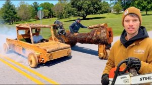 Испытание деревянной машинкой Whistlindiesel, часть 2. (Дубляж)