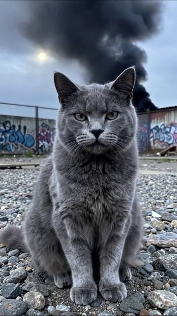 Кошка среди руин: безнадежные обломки утра катастрофа ужас ТуапсеСегодня