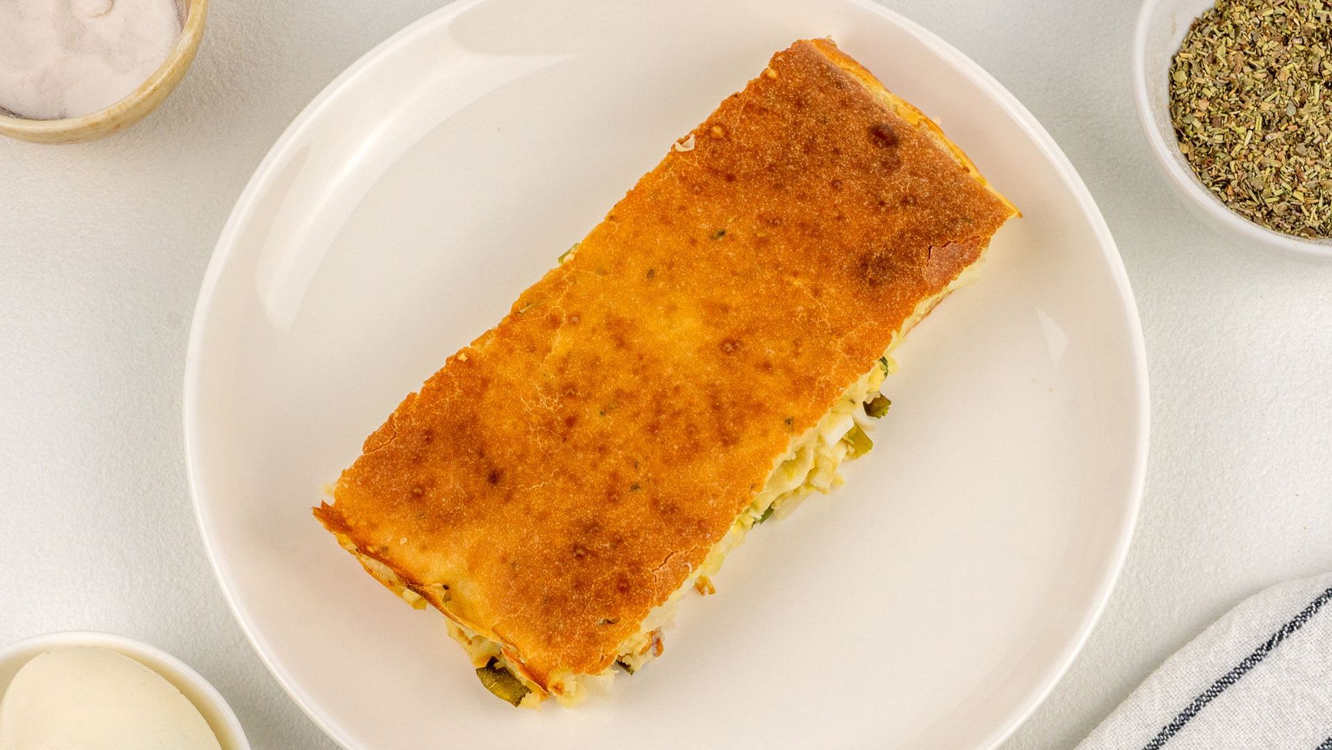 Капустный пирог с яйцом на кефире