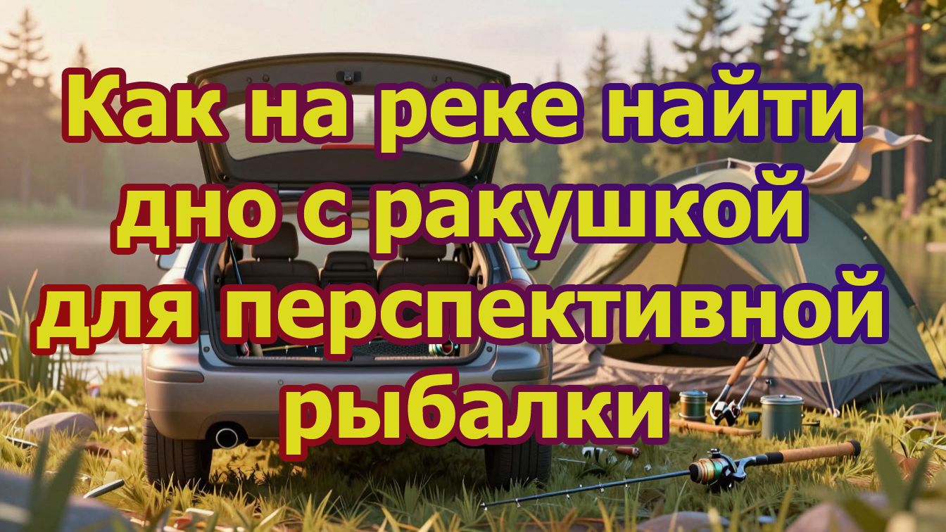 Как на реке найти дно с ракушкой для перспективной рыбалки