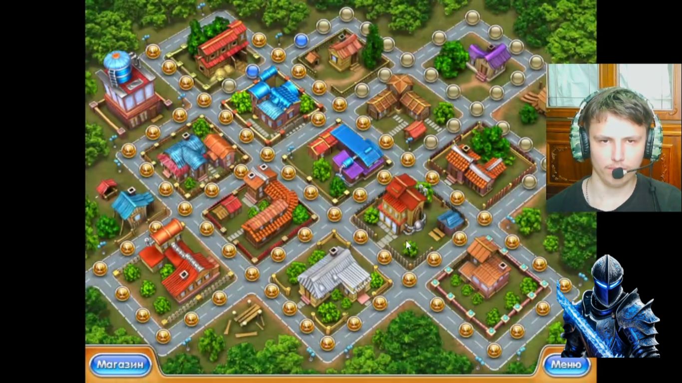 тёмный рыцарь прошёл 4 ур. на золото в весёлай ферме 3 американский пирог. 15 серия.