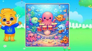 Детский развивающий мультфильм, головоломка-пазлы.