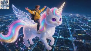 мультики для детей. Последний Единорог Мегаполиса. ИИ мультики. ИИ видео.