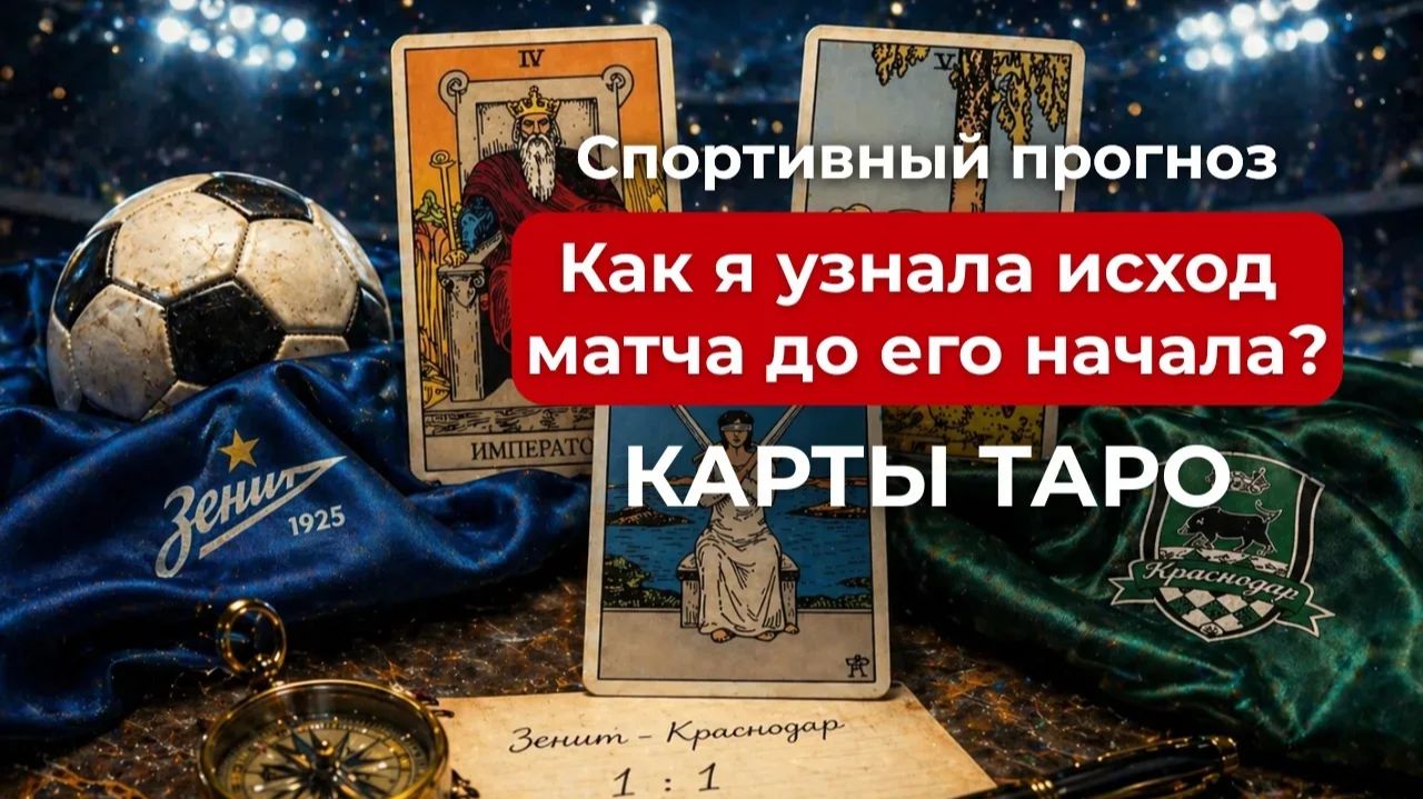 Как результат матча Зенит - Краснодар показали карты Таро Уэйта