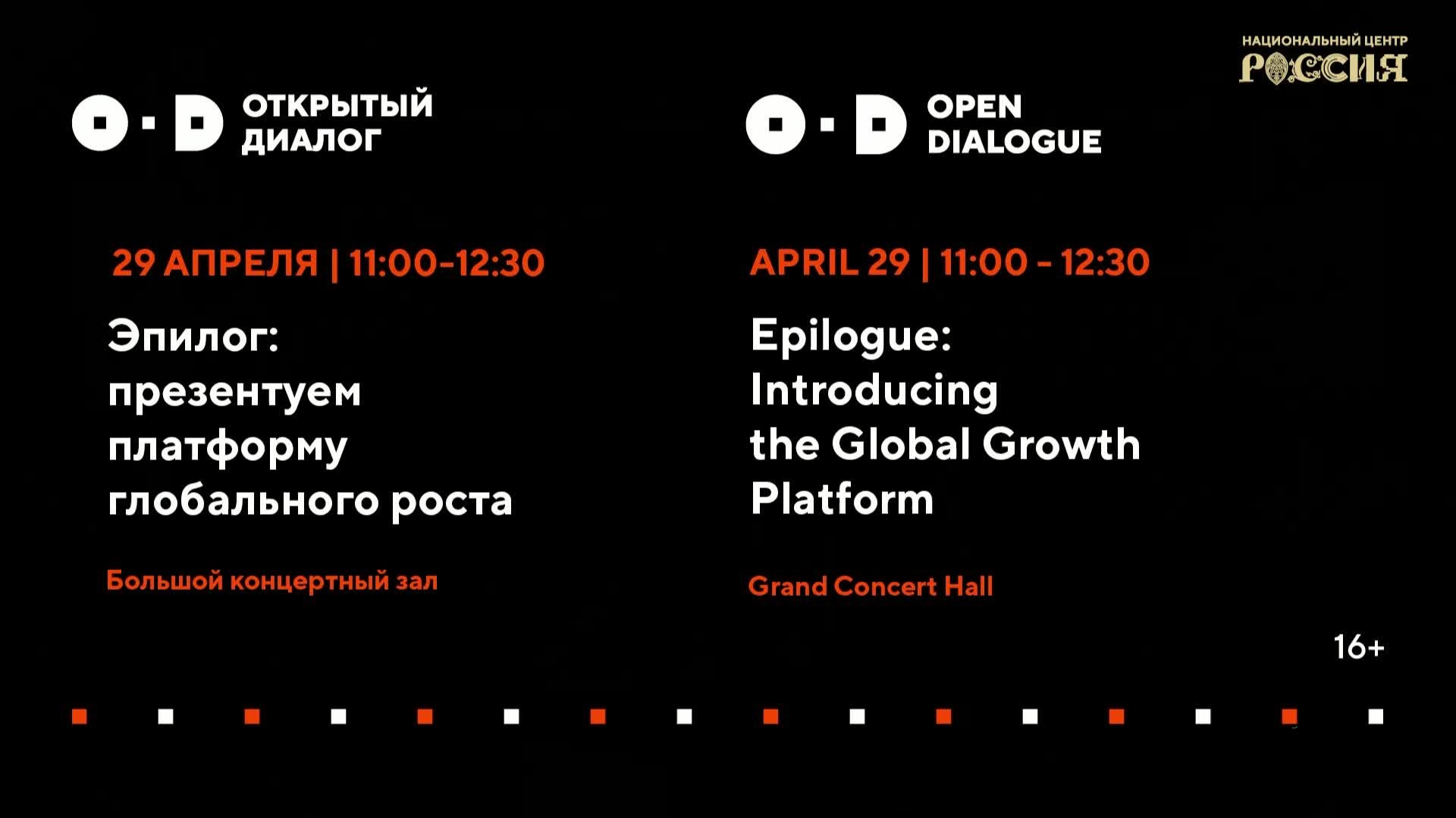 II Открытый диалог Будущее Мира. Новая платформа глобального роста  Эпилог