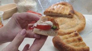 Только что из духовки, матнакаш на закваске...🤗