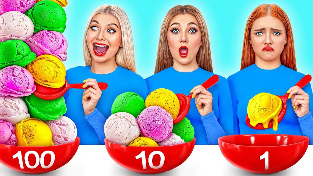 100 Слоев Еды Челлендж  Смешные Моменты от Jelly DO Challenge