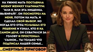 Или я, или эта нищенка  Выбирай!    Мать поставила ультиматум!