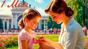 1 мая! Мир , Труд , Май! Шикарная музыкальная открытка.