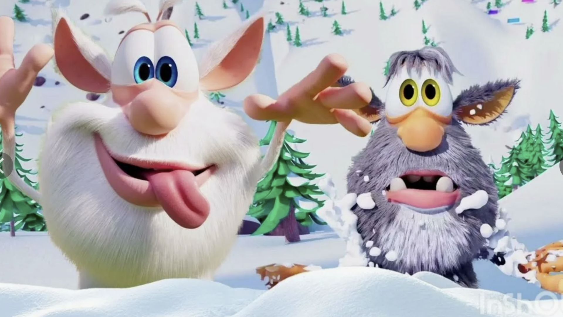 Буба Зима без тормозов Весёлые мультики для детей сборник  мультика