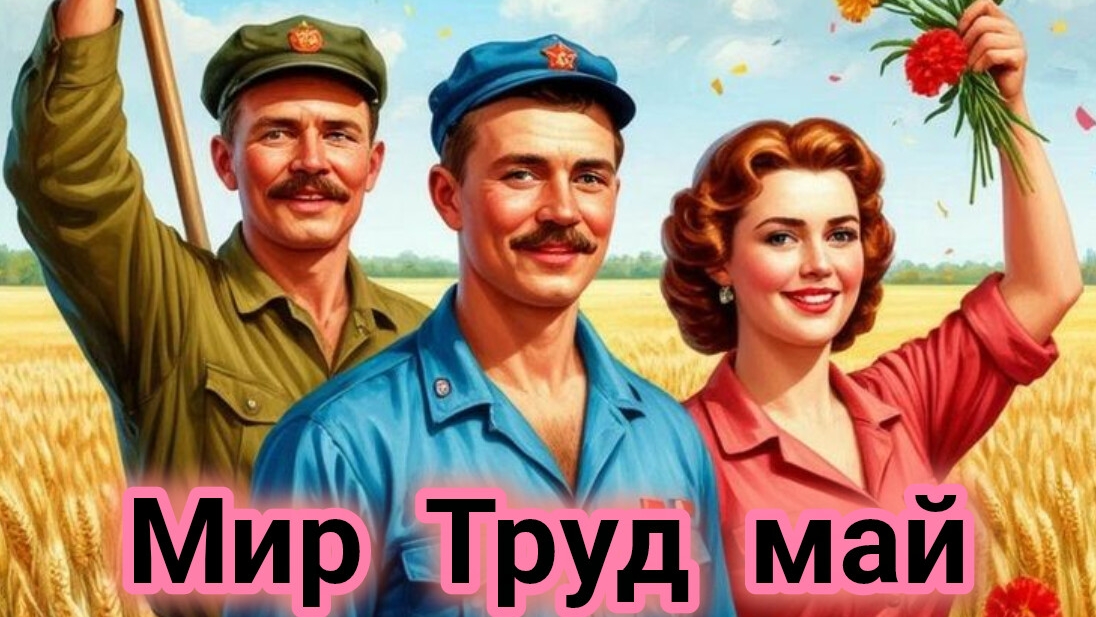 Да здравствует 1 мая. Шикарная музыкальная открытка.