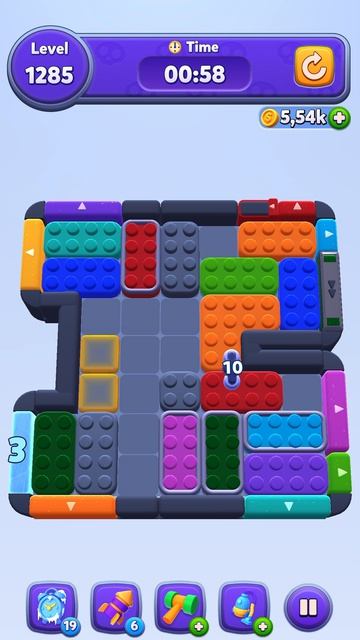 Color Block Jam 1285 Уровень