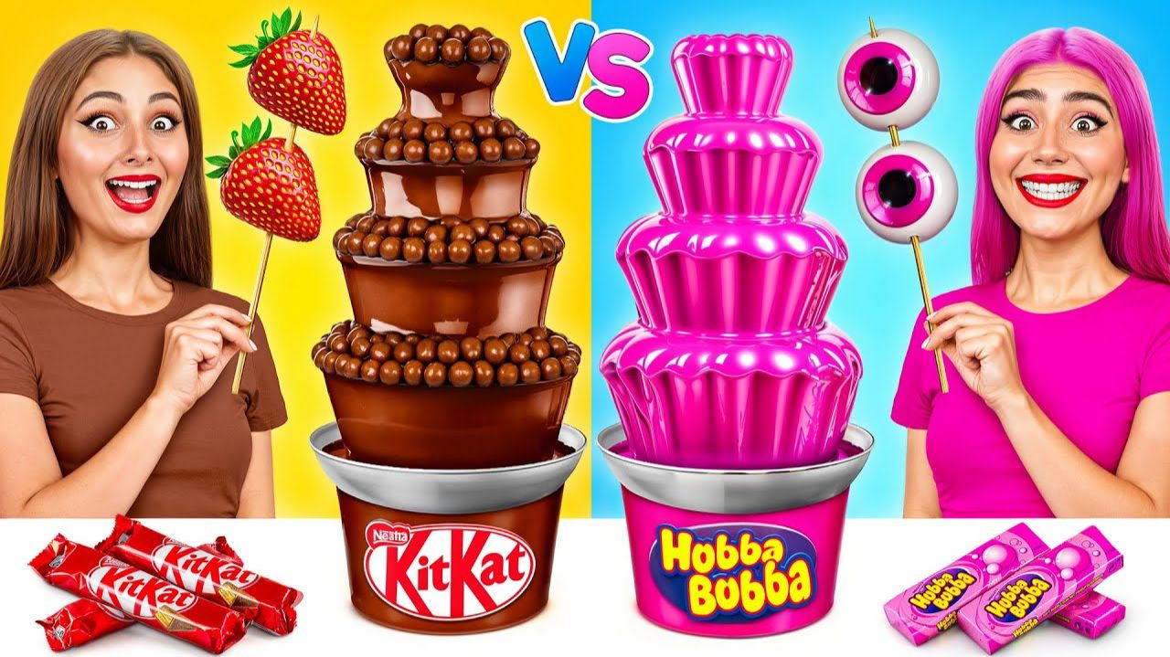 Шоколадный Фонтан Челлендж # Смешные Челленджи c Jelly DO Challenge смотреть онлайн