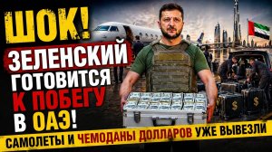 ШОК! Зеленский Готовится к Побегу в ОАЭ! Самолеты и чемоданы долларов уже вывезли