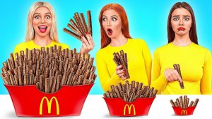 Большая, Средняя или Маленькая Тарелка Челлендж # Смешные Челленджи с Едой Jelly DO Challenge