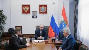 Встреча Вячеслава Федорищева с депутатом Виктором Казаковым и Героем РФ Денисом Портнягиным