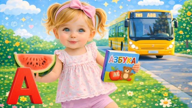 Азбука с Малышкой ИИшкой  - буква А