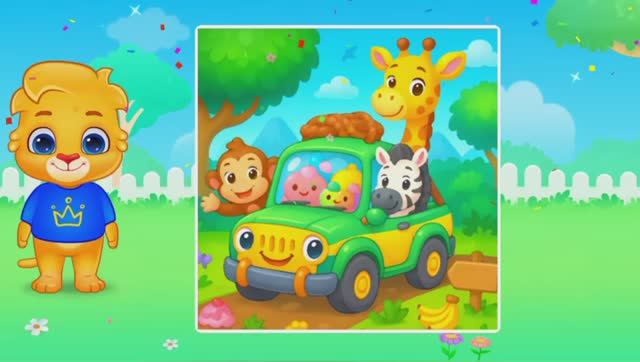 Детский развивающий мультфильм головоломка-пазлы.