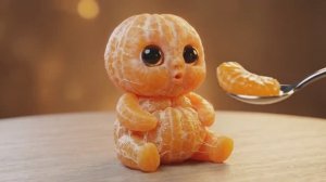 Милые или жуткие? Фруктовые малыши с искусственным интеллектом едят настоящие фрукты🍓👶