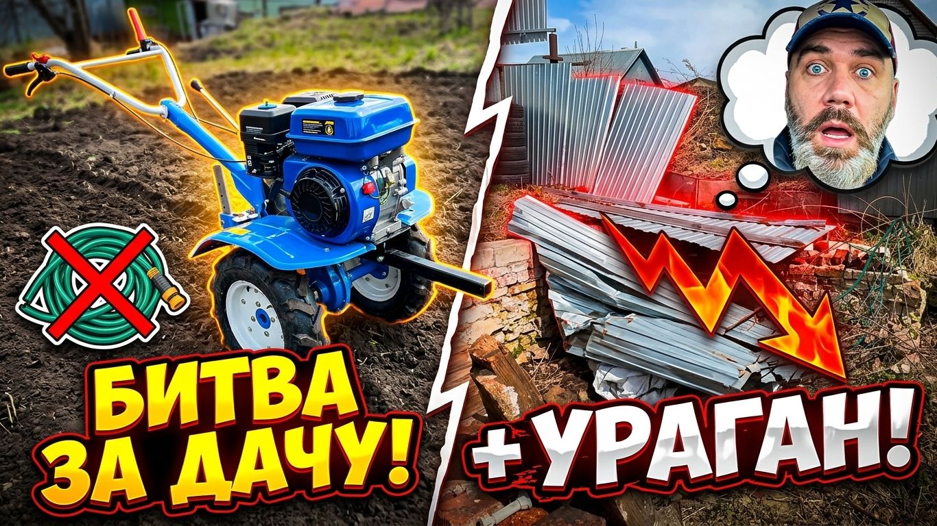 Ураган снес забор! А нам еще и участок надо спасать