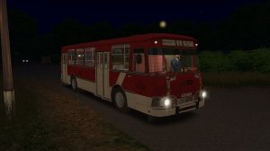 Поездка на ЛиАЗ-677М по маршруту №1 по карте Русская Глубинка 2.6