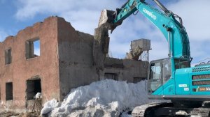 Снос аварийного дома Охотск 27.04.26