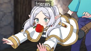 Фрирен находит свой первый сундук с сокровищами в Майнкрафте BubblePlanet anime