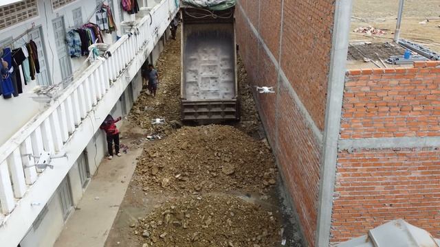 WOW New Project! Complete100_ Landfill in flooded area Bulldozer D20A KOMATSU  5Ton Dump Truck