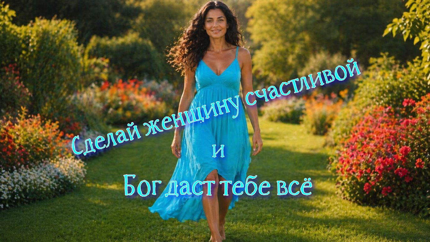 СДЕЛАЙ ЖЕНЩИНУ СЧАСТЛИВОЙ И БОГ ДАСТ ТЕБЕ ВСЁ