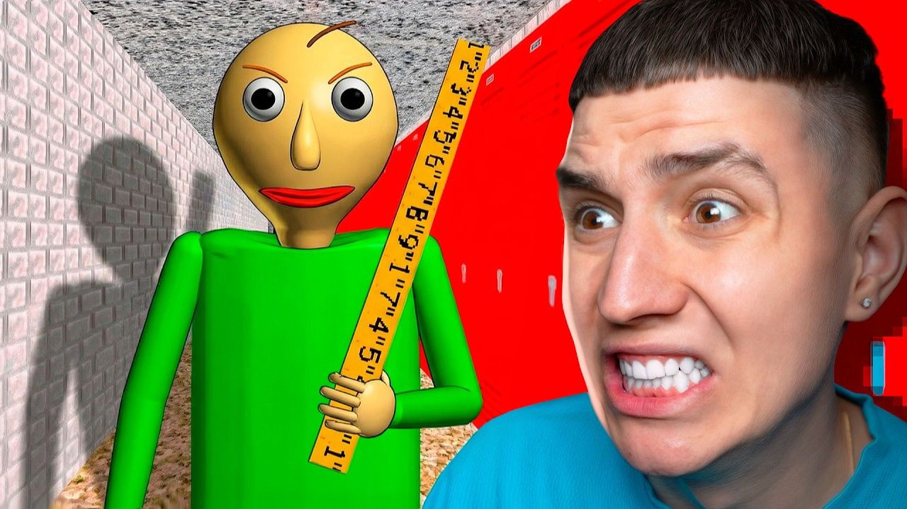 ГЛЕНТ ВПЕРВЫЕ ИГРАЕТ В БАЛДИ! ОН В ШОКЕ! Baldi's Basics Classic