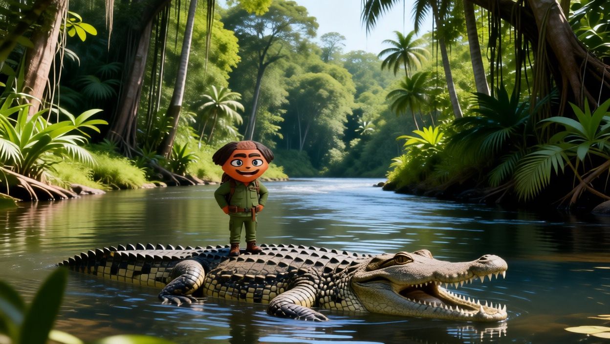 Трибуляш и крокодил