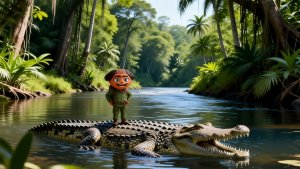 Трибуляш и крокодил