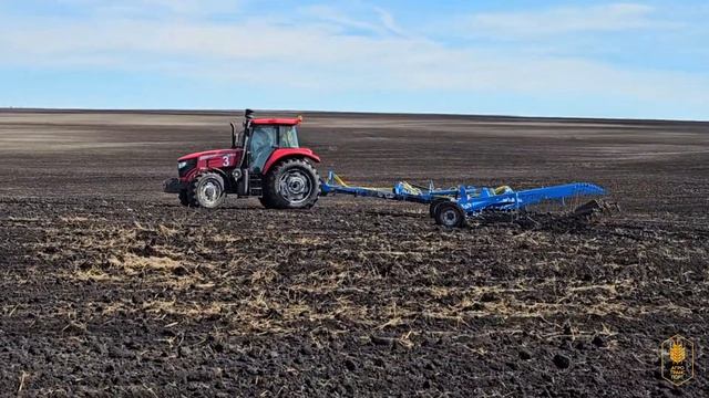 Боронование зяби. АгроТрансПорт