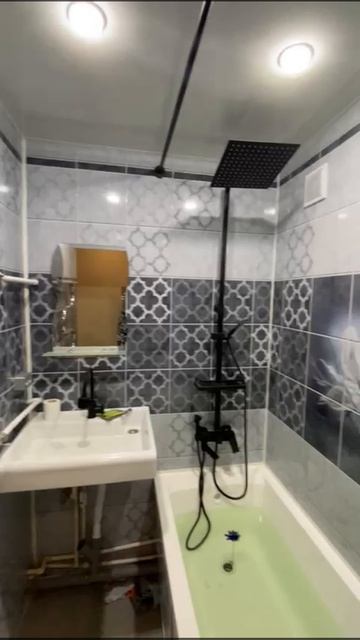 Ремонт ванной комнаты панелями ПВХ Аврора