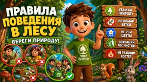 ПРАВИЛА ПОВЕДЕНИЯ В ЛЕСУ | БЕРЕГИ ПРИРОДУ