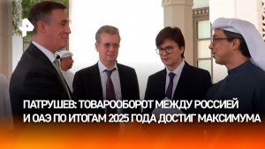 Вице-премьер РФ Дмитрий Патрушев рассказал об историческом максимуме товарооборота России и ОАЭ