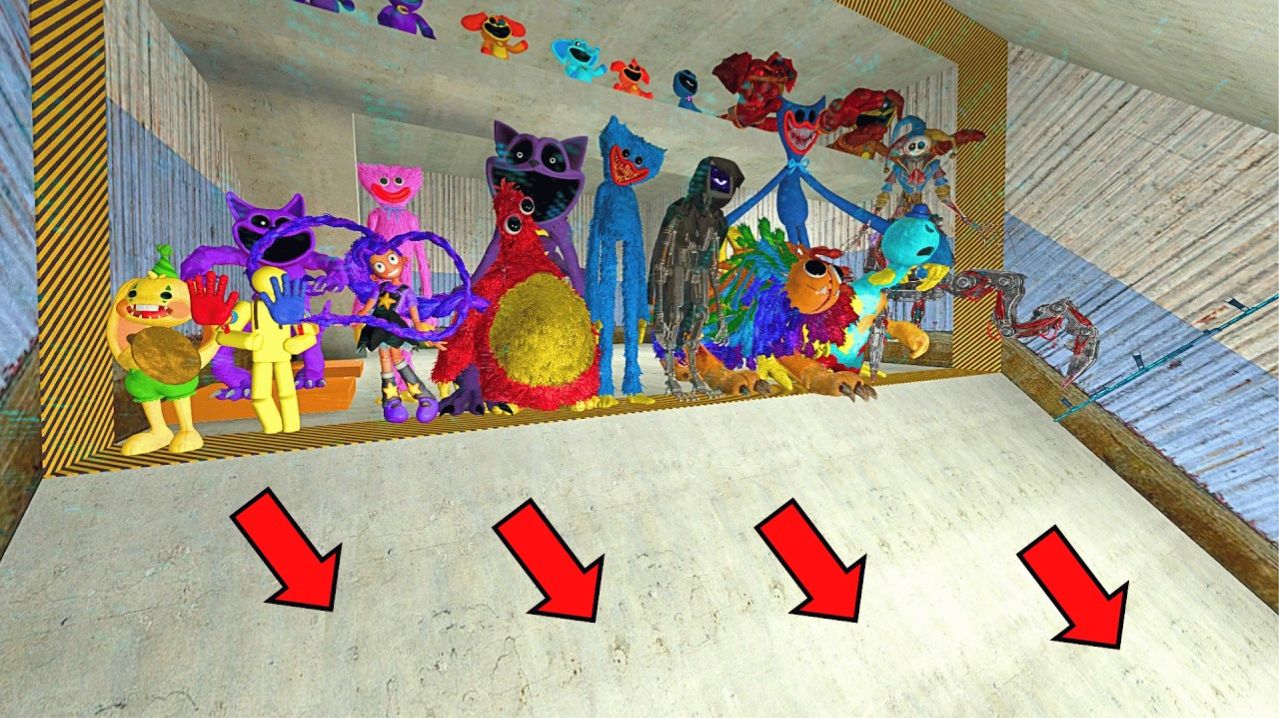 Спартанский Удар Всех Монстров из Poppy Playtime  Garrys Mod