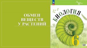 Урок 20. Обмен веществ у растений